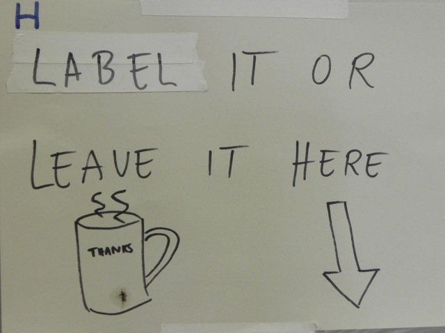 Label it or leave it here