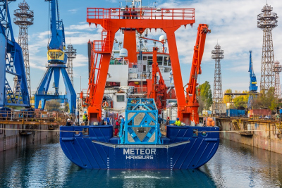 mobilisation of MARUM-MeBo200 at Odessos ship yard, Varna