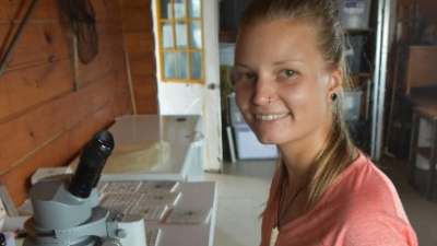 Anna Koester in Aldabra, Seychelles