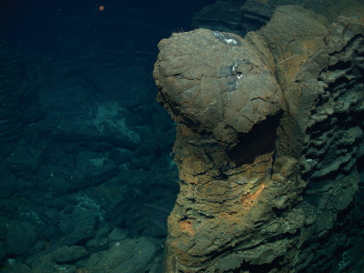 Oberfläche eines untermeerischen Lavaausbruchs