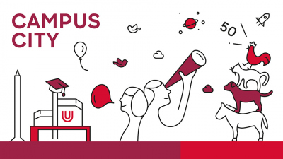 With lectures, workshops, science shows, city tours, talk shows and the exhibition WARUM? DARUM. the university comes to the city from mid-October. Graphic: Uni Bremen