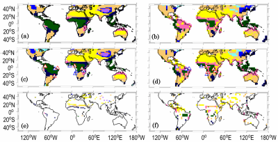 Comparison between modeled and reconstructed tropical vegetation in Africa and South America during Heinrich Stadial 1