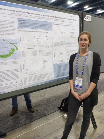 Frederike Wilckens at the American Geophysical Union Fall Meeting