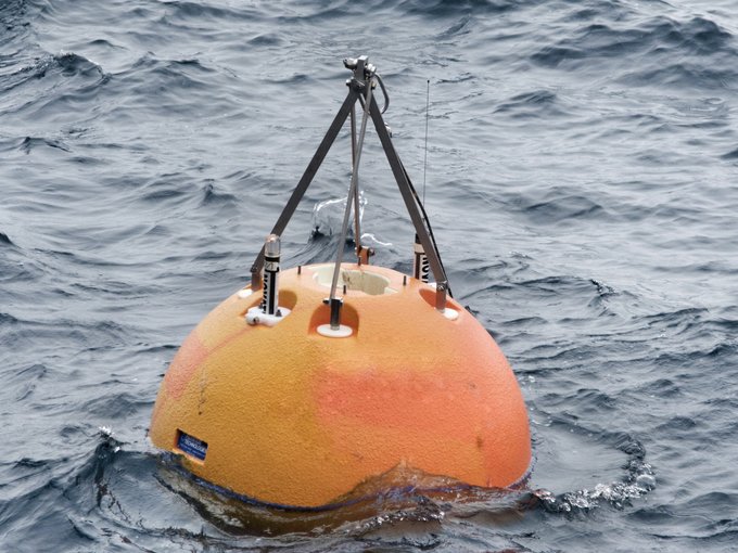 acoustic current meter with buoyancy sphere