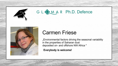 GLOMAR PhD Defence - Carmen Friese