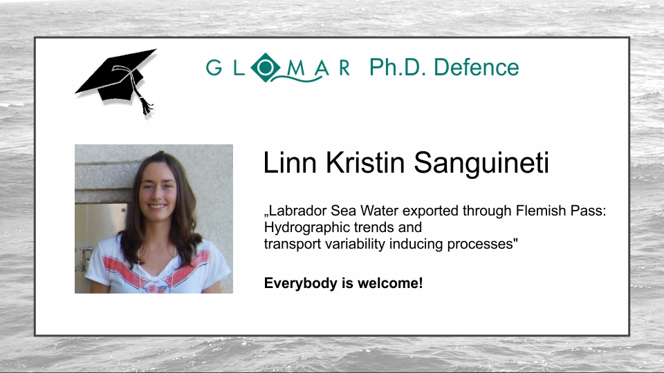 GLOMAR PhD Defence - Linn Kristin Sanguineti