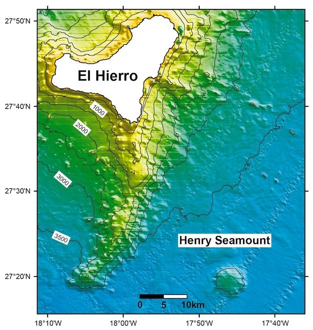 Map Henry Seamount