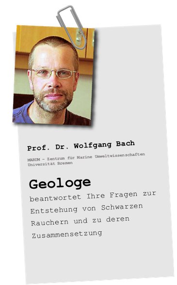 Prof. Dr. Wolfgang Bach, MARUM