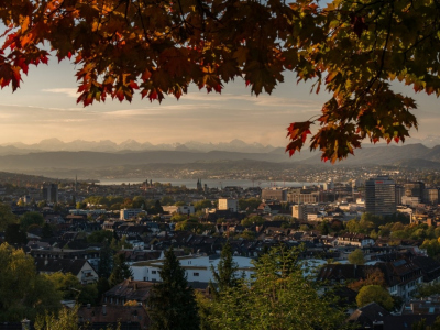 Beautiful panorama in Zürich