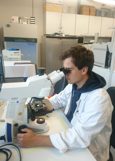 Lukas monitoring archaeal cultures