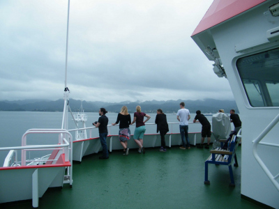 Departure of the RV SONNE from Suva, Fiji (Photo: D. Ernst, Jacobs University)