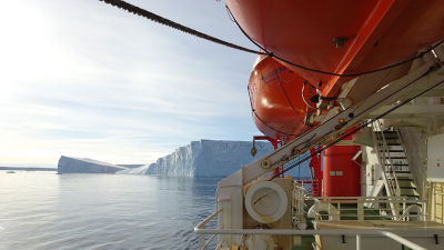 Vom MARUM spricht Dr. Torsten Bickert über die Instabilität des Westantarktischen Eisschildes. Foto: MARUM - ZEntrum für Marine Umweltwissenschaften, Universität Bremen; T. Bickert