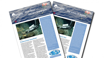 The current issue of the MARUM newsletter is out. Graphics: MARUM - Center for Marine Environmental Sciences, University of Bremen