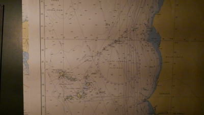 Seekarte mit Forschungsstationen