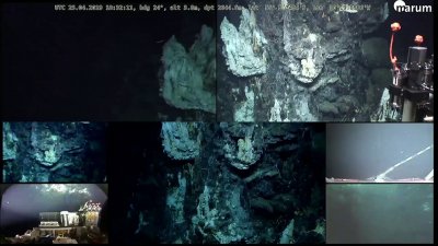 The dives are being broadcast live via stream. Photo: MARUM - Center for Marine Environmental Sciences, University of Bremen