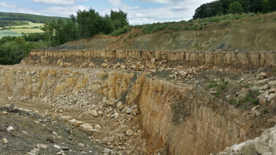 Upper Tithonian lacustrine carbonates (ooliths and serpulites) and mud rocks, Thüste quarry, Lower Saxony, Germany