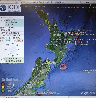 Route der IODP Expedition 378