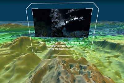 Virtuelle Tiefsee, Foto: MARUM – Zen­trum für Ma­ri­ne Um­welt­wis­sen­schaf­ten, Uni­ver­si­tät Bre­men