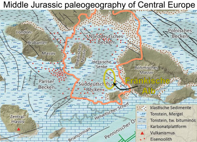 Middle Jurassic paleogeography