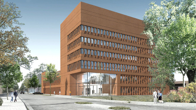 Das neue Forschungszentrum entsteht in unmittelbarer Nachbarschaft zum MARUM. Grafik: Haslob Kruse+ Partner Architekten BDA