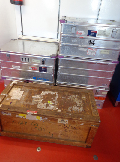 More containers packed with more scientific equipment. Picture: MARUM/ Manita Chouksey