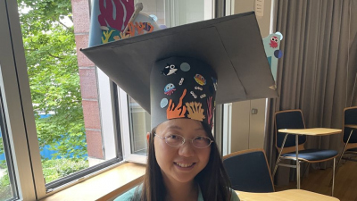 Nan Xiang with her doctoral hat