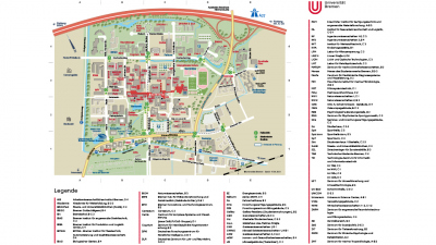 Map of the university campus, Copyright: Carlos Kanthak, Uni Bremen