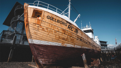 Gullborg, Museumsschiff im Hafen von Reykjavik. Foto: R.Morard 