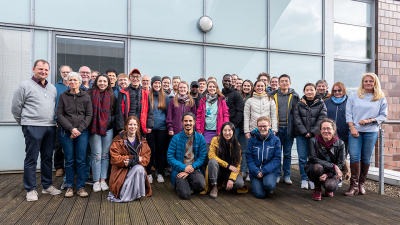 Die Teilnehmenden des ArcTrain-Jahrestreffens. Foto: MARUM - Zentrum für Marine Umweltwissenschaften, Universität Bremen; V. Diekamp