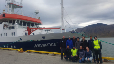 The participants of the HEINCKE expedition before departure. Photo: MARUM
