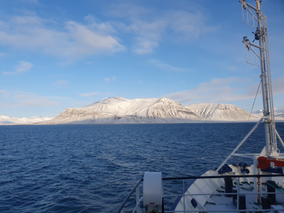 View of Svalbard, Van Mijenfjorden