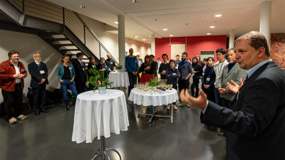 During the evening reception, Prof. Michal Kucera, Vice-Rector for Research and Transfer, welcomed the guests. Photo: MARUM - Center for Marine Environmental Sciences, University of Bremen; V. Diekamp