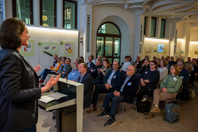 Kathrin Moosdorf, MdBB, Senator for Climate, Environment and Science, gave a welcoming speech. Photo: MARUM - Center for Marine Environmental Sciences, University of Bremen; V.Diekamp