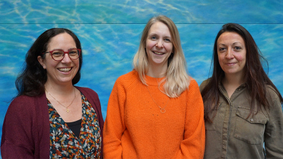 Alice Lefebvre, Florence Schubotz and Julie Meilland (from left) are members of the MARUM Women's Representative Collective. Photo: MARUM- Center for Marine Environmental Sciences; University of Bremen; J.Nitsch