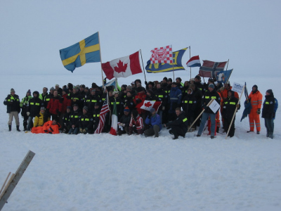 group picture at the North Pole