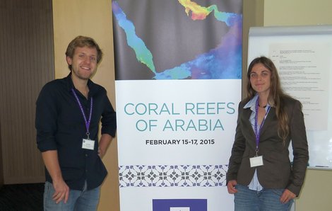 Claudia Pogoreutz at Coral Reefs of Arabia Conference 2015