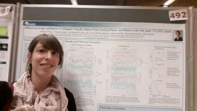 Martina Hollstein at the International Conference on Paleoceanography